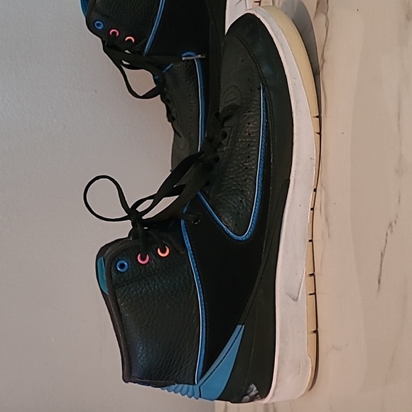 Nike Air Jordan II 2 Retro Radio Raheem High Top Basketball Sneakers Men's 9.5 - Picture 9 of 16
